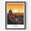 Rome Retro Travel Illustration