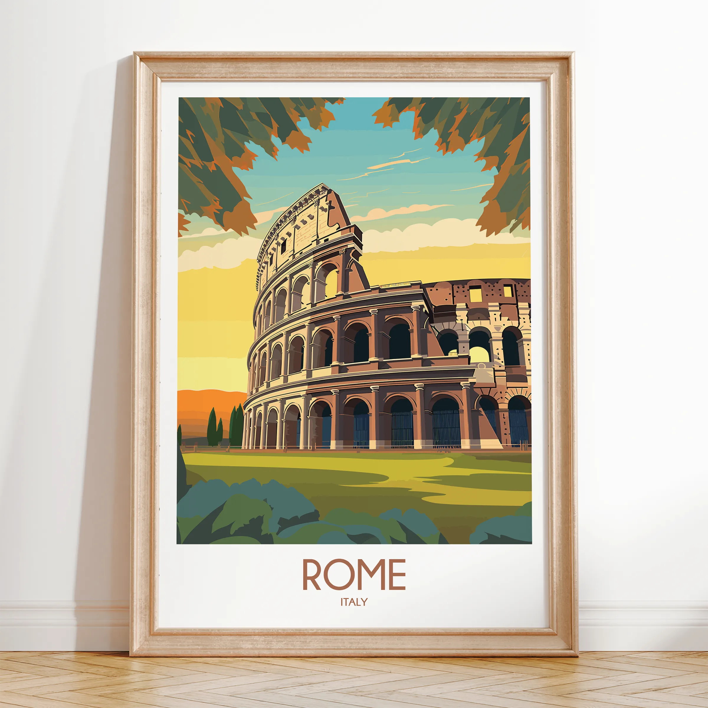 Rome Scenic Landscape Art