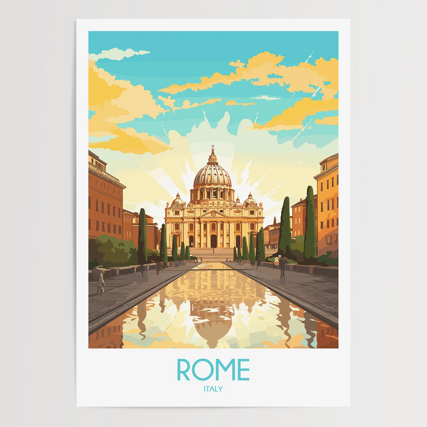 Rome Souvenir Poster Print