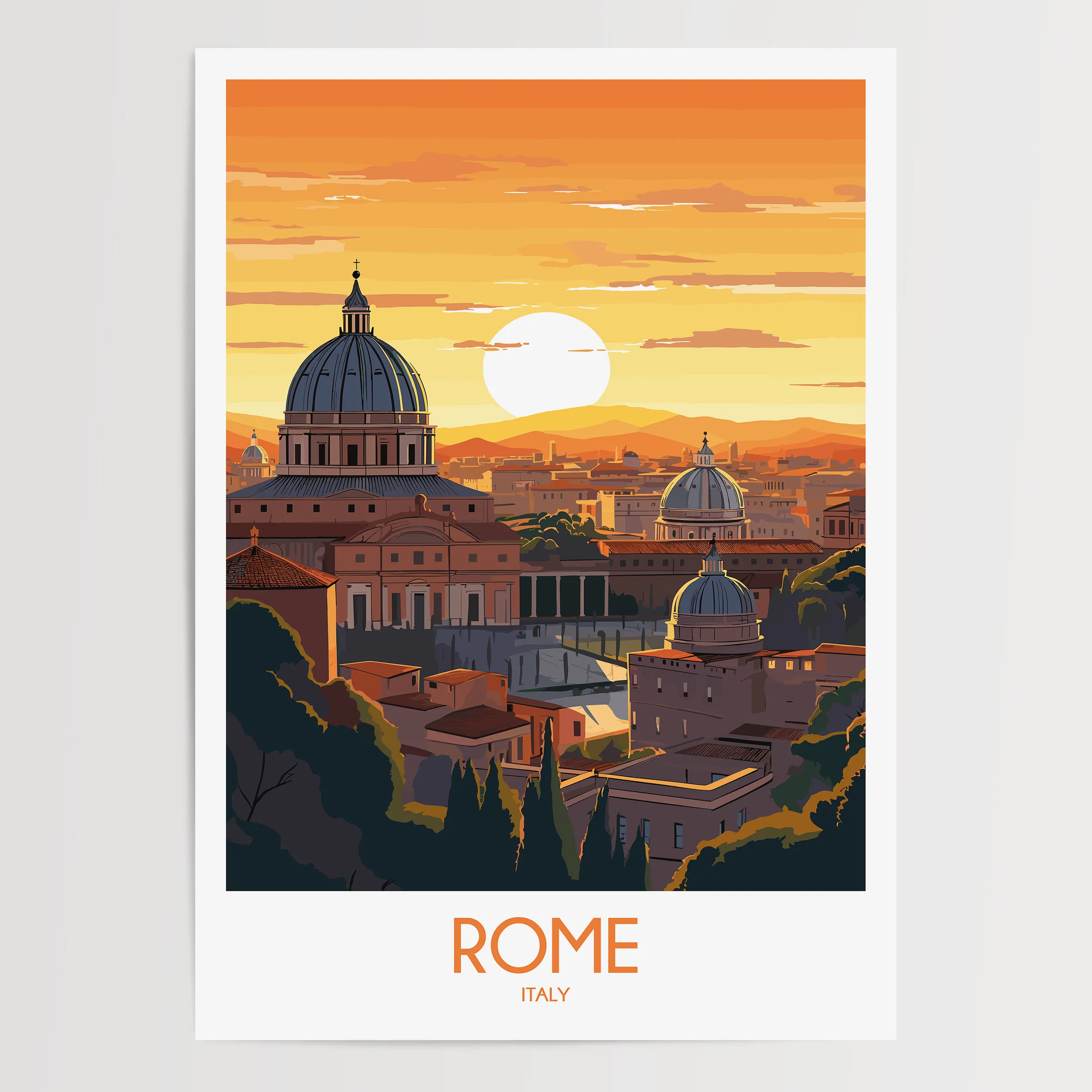 Rome Souvenir Poster Print