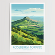 Roseberry Topping Minimalist Wall Art