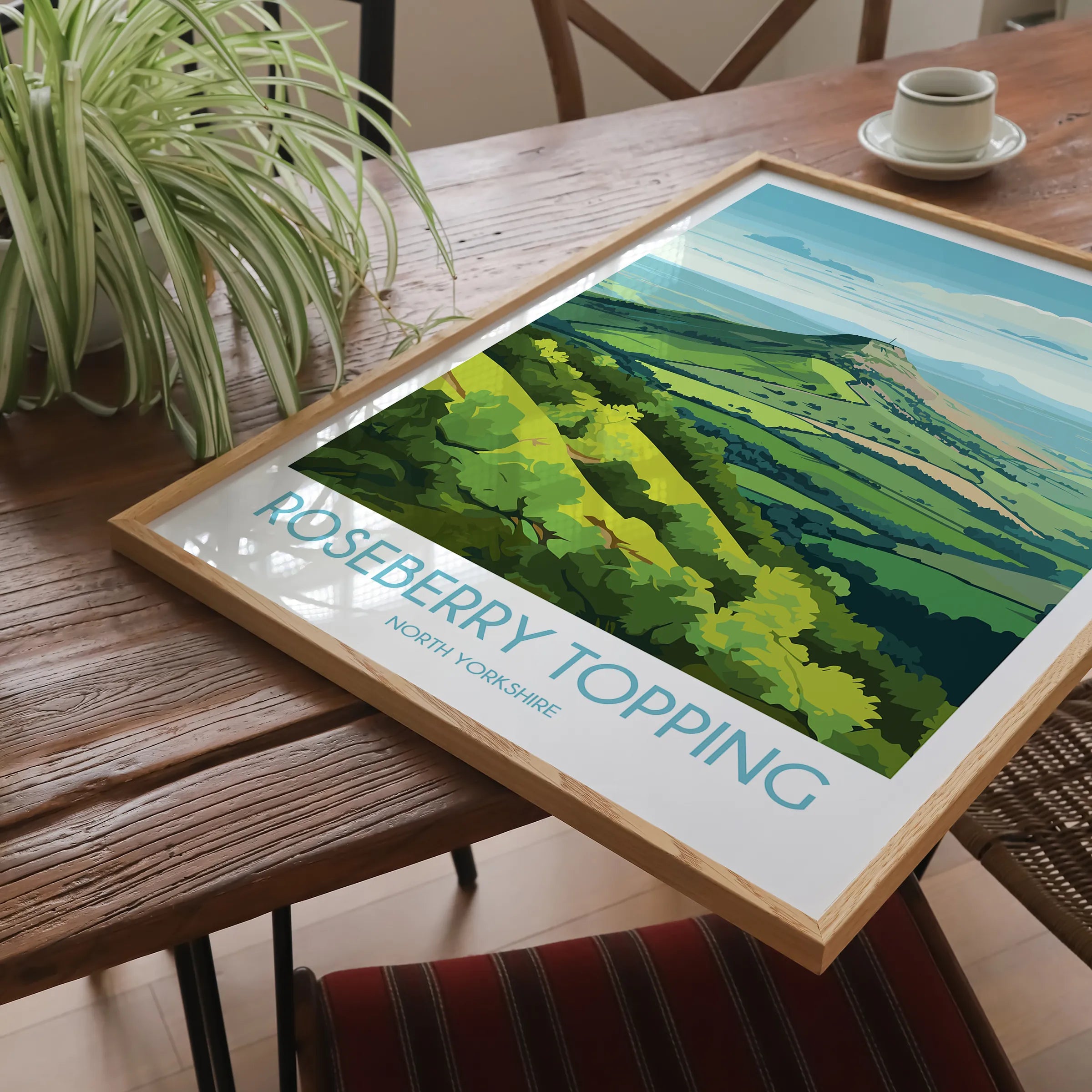 Roseberry Topping Scenic Landscape Art