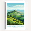 Roseberry Topping Souvenir Poster Print