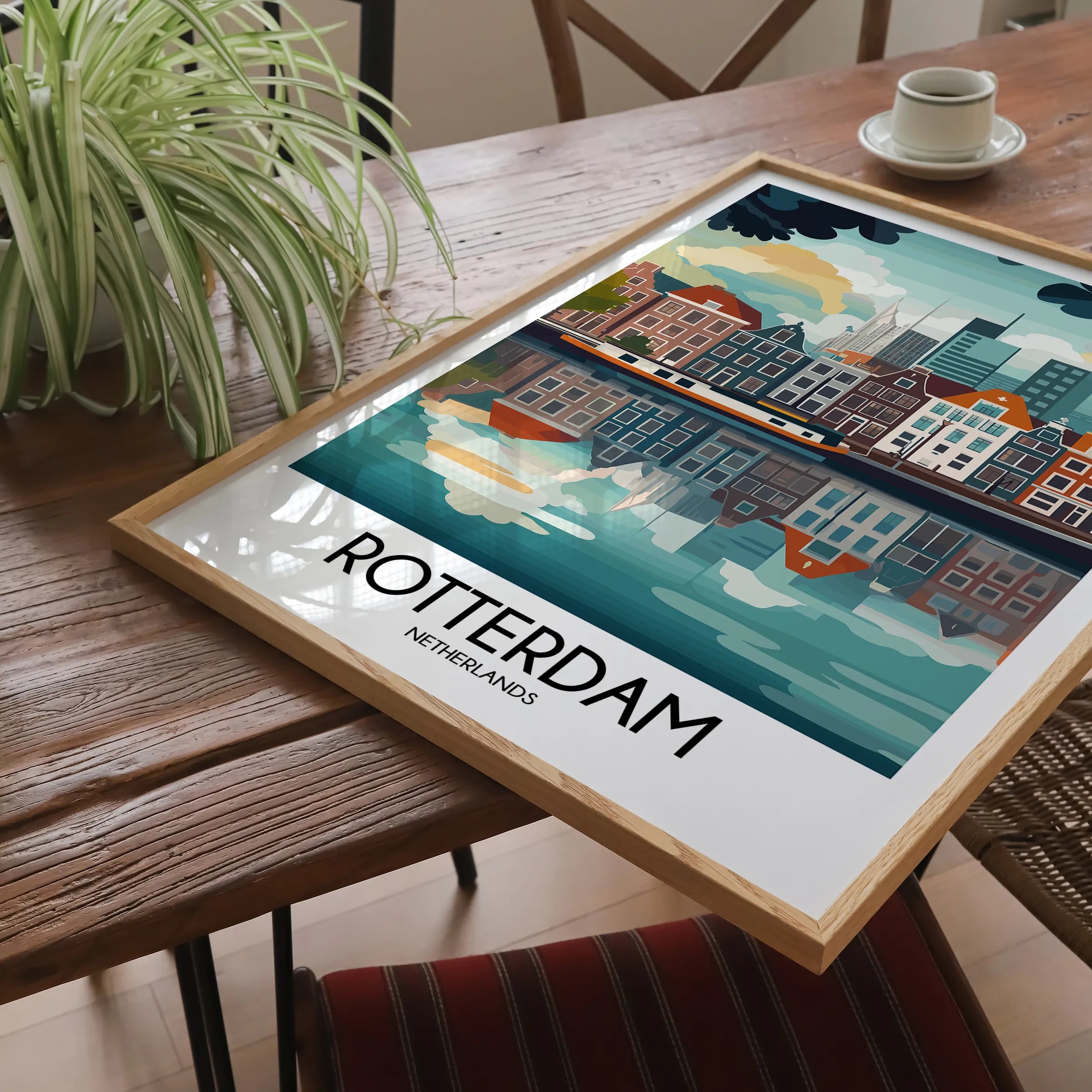 Rotterdam Modern Travel Poster