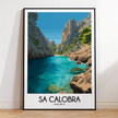Sa Calobra Retro Travel Illustration