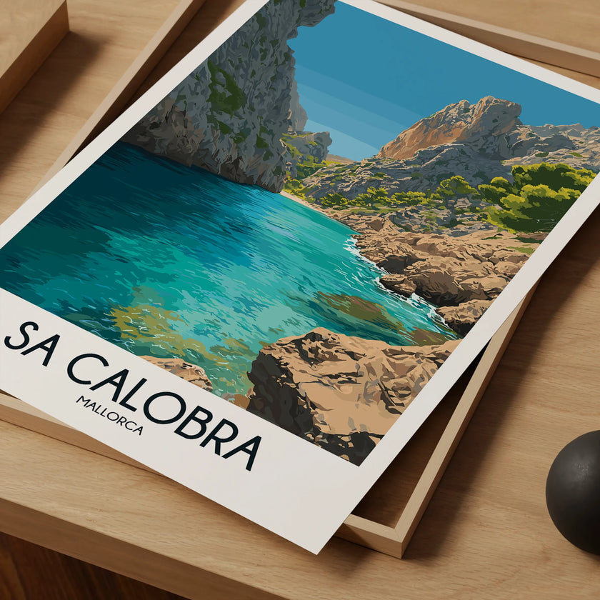 Sa Calobra Vintage Style Print