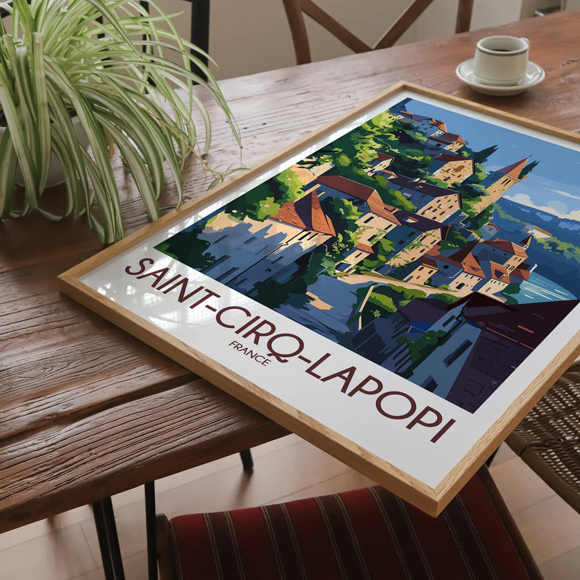Saint-Cirq-Lapopie Destination Art Gift