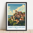Saint-Cirq-Lapopie Destination Art Gift