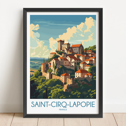 Saint-Cirq-Lapopie Destination Art Gift