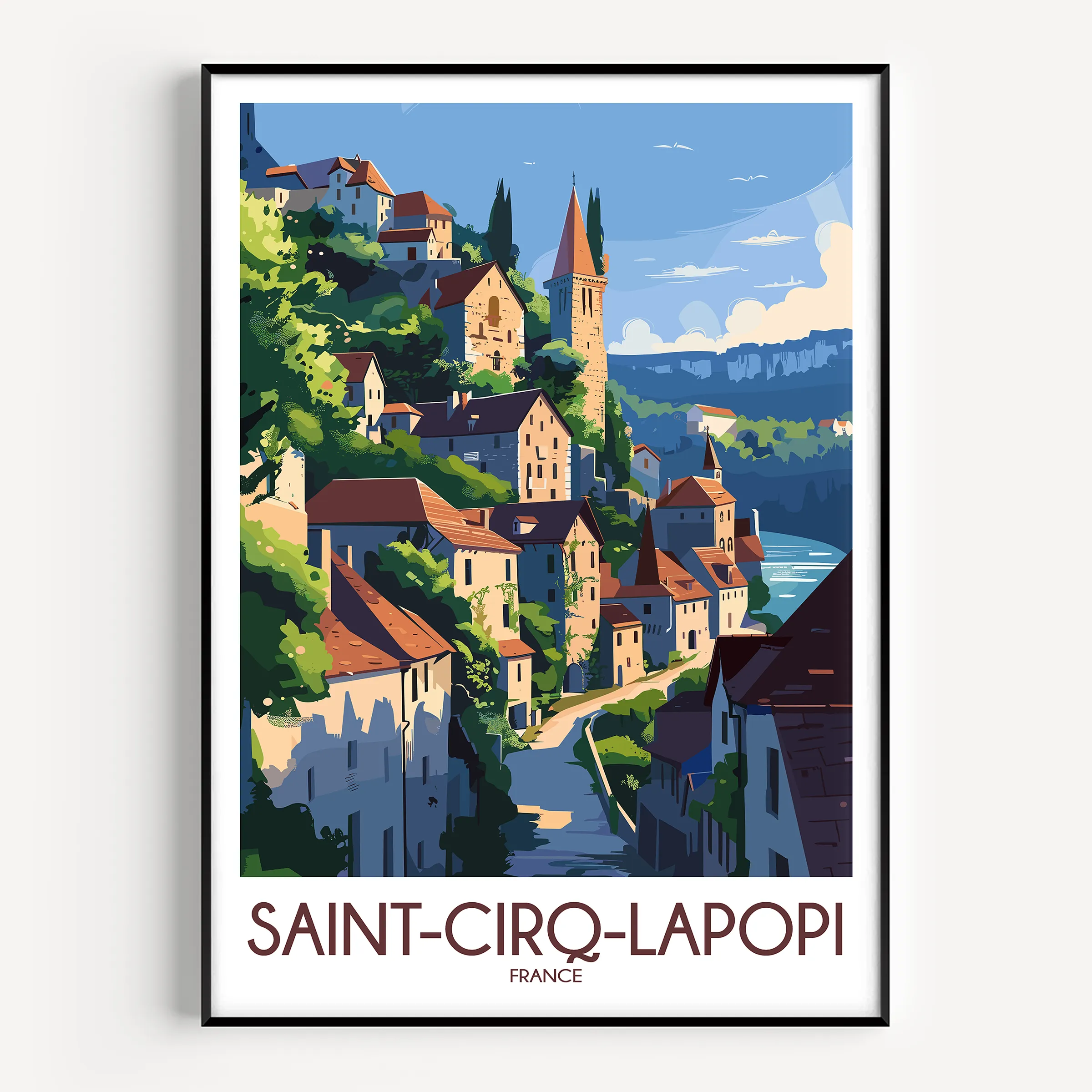 Saint-Cirq-Lapopie Gallery Quality Print