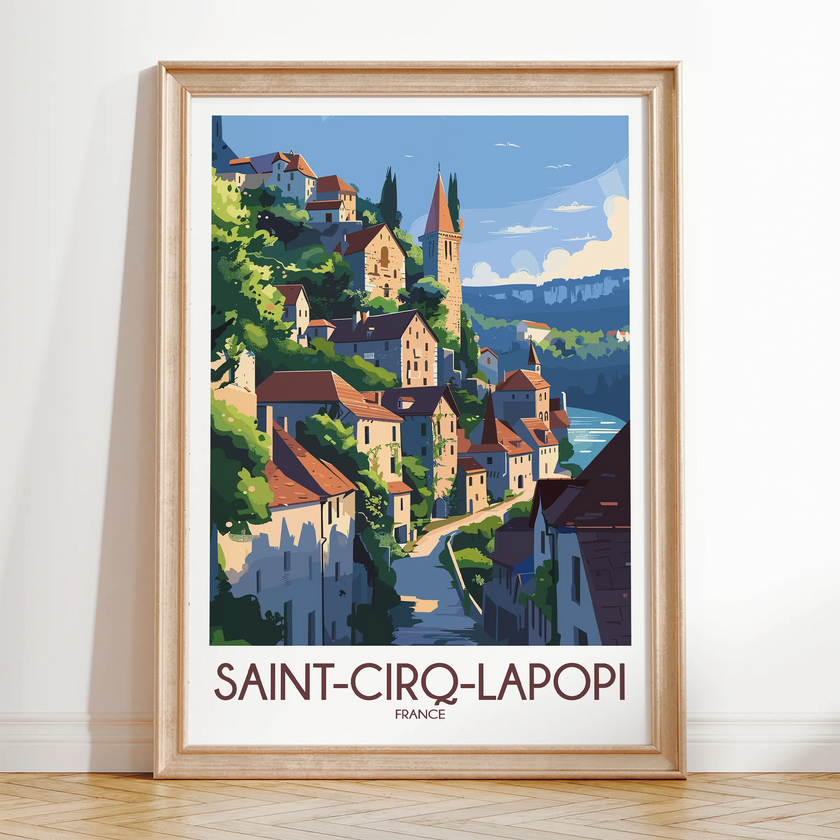 Saint-Cirq-Lapopie Travel Memory Gift