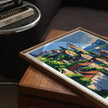 Saint-Cirq-Lapopie Vintage Style Print