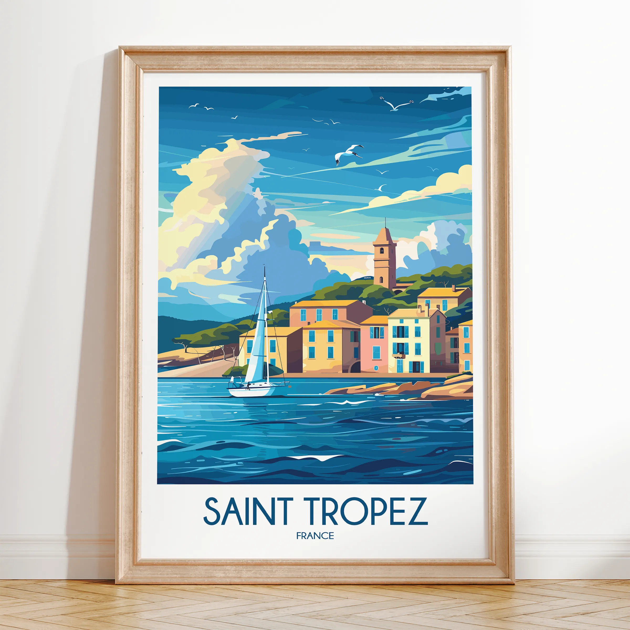 Saint Tropez Destination Art Gift