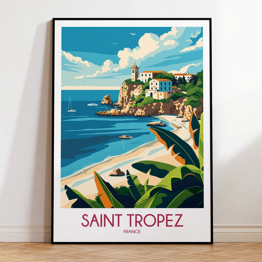 Saint Tropez Destination Art Gift