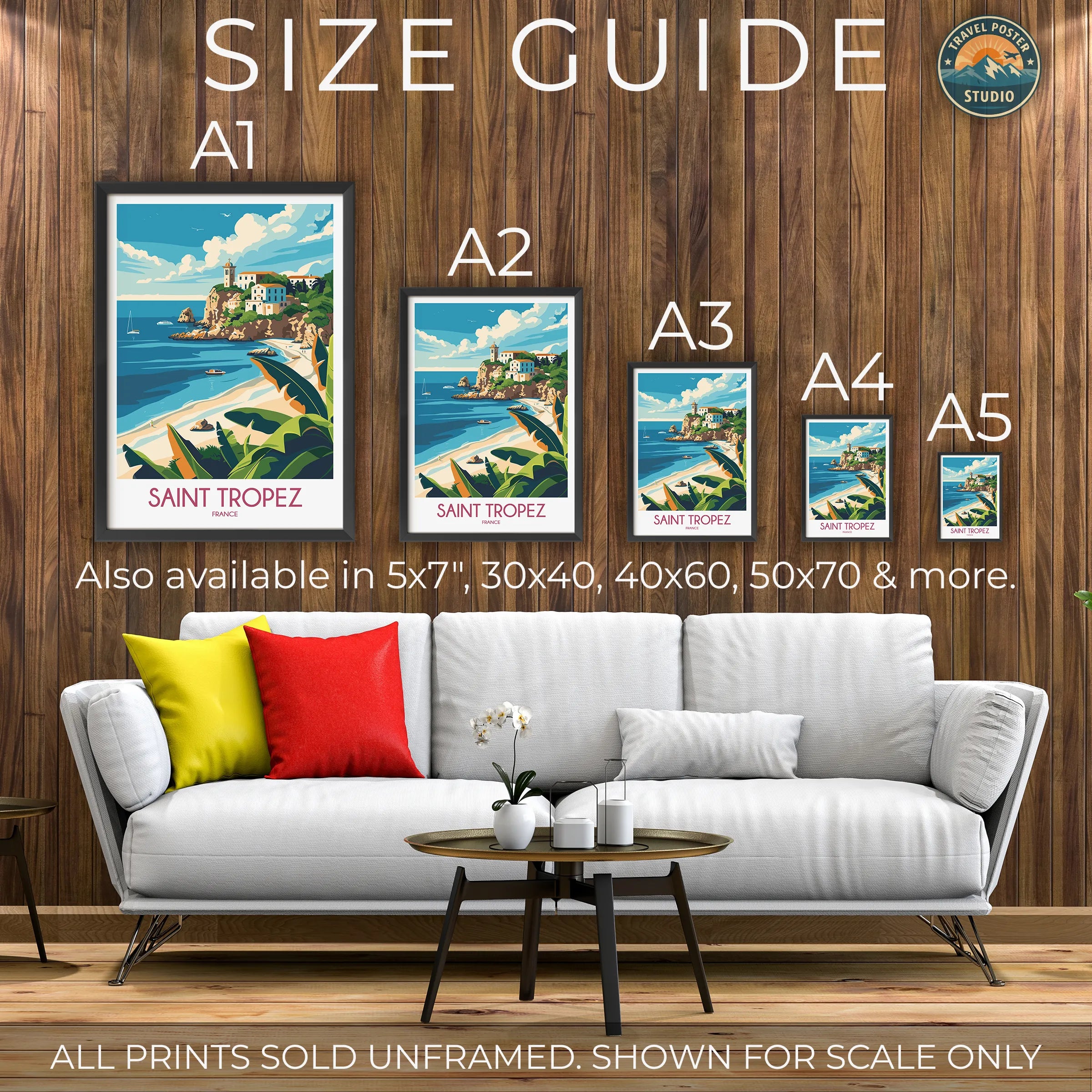 Saint Tropez Modern Travel Poster