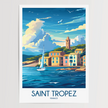 Saint Tropez Scenic Landscape Art
