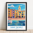 Saint Tropez Scenic Landscape Art