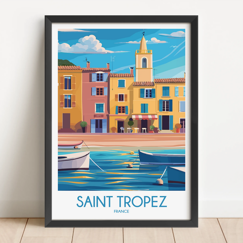 Saint Tropez Scenic Landscape Art