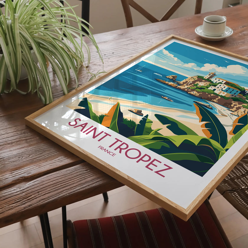 Saint Tropez Souvenir Poster Print