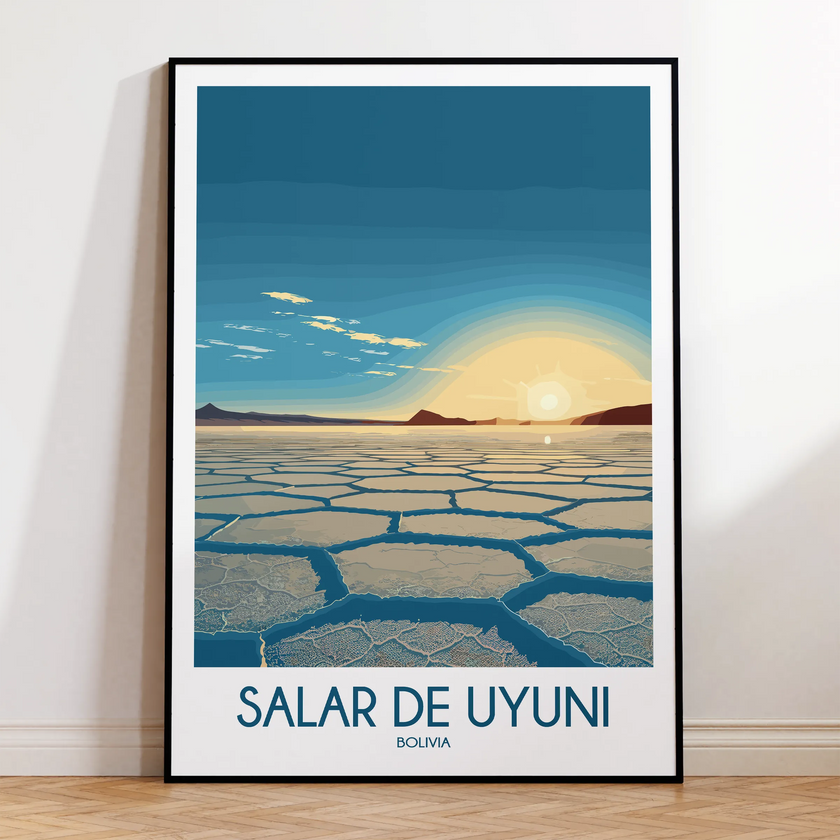 Salar De Uyuni Minimalist Wall Art