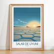 Salar De Uyuni Modern Travel Poster