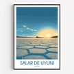 Salar De Uyuni Souvenir Poster Print