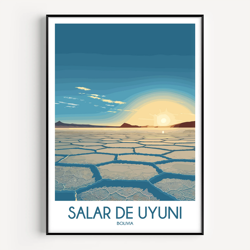 Salar De Uyuni Souvenir Poster Print