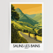 Salins Les Bains Modern Travel Poster