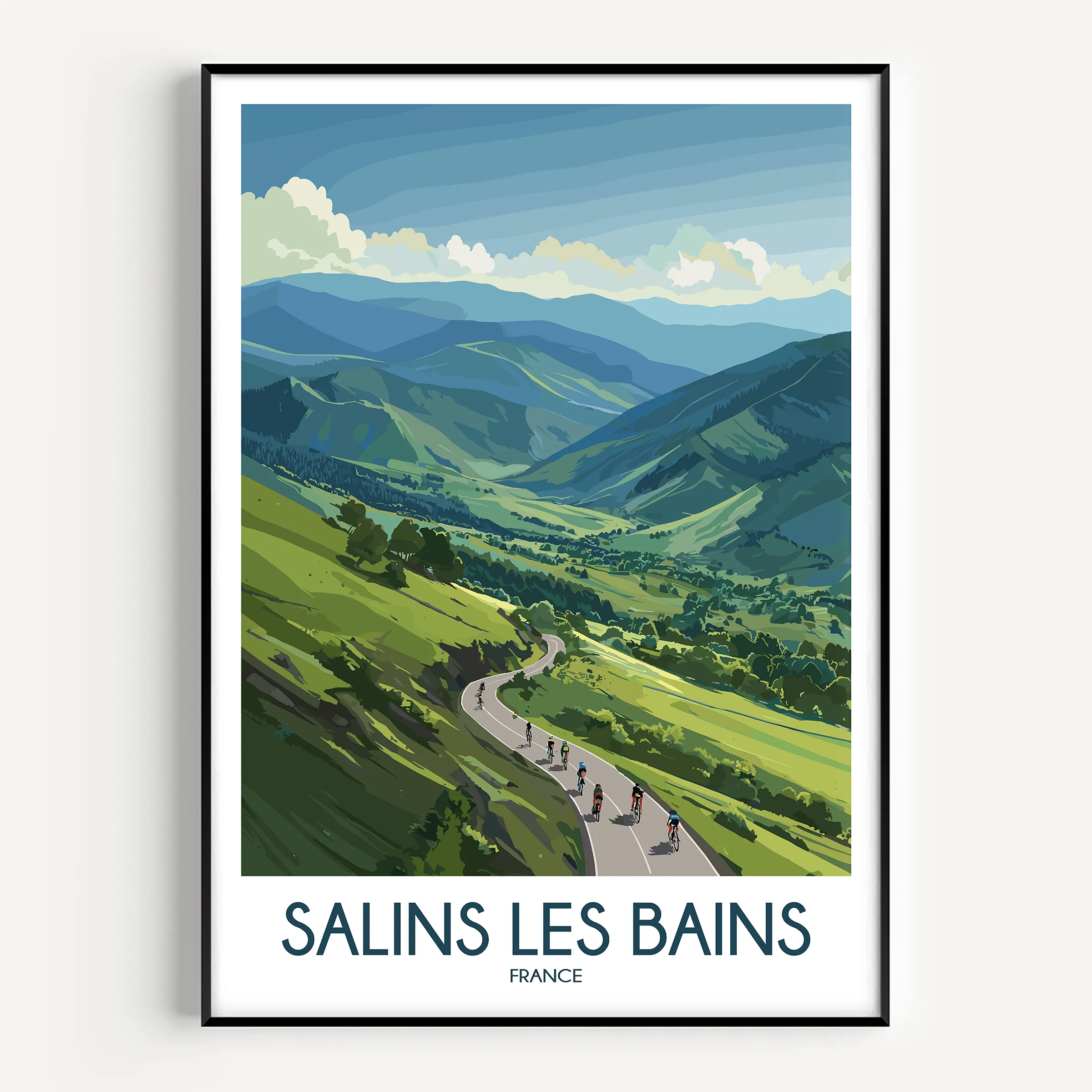 Salins Les Bains Scenic Landscape Art