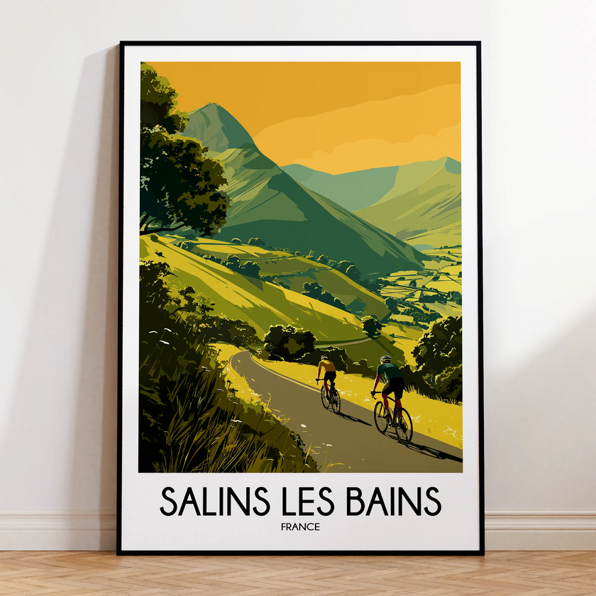 Salins Les Bains Souvenir Poster Print