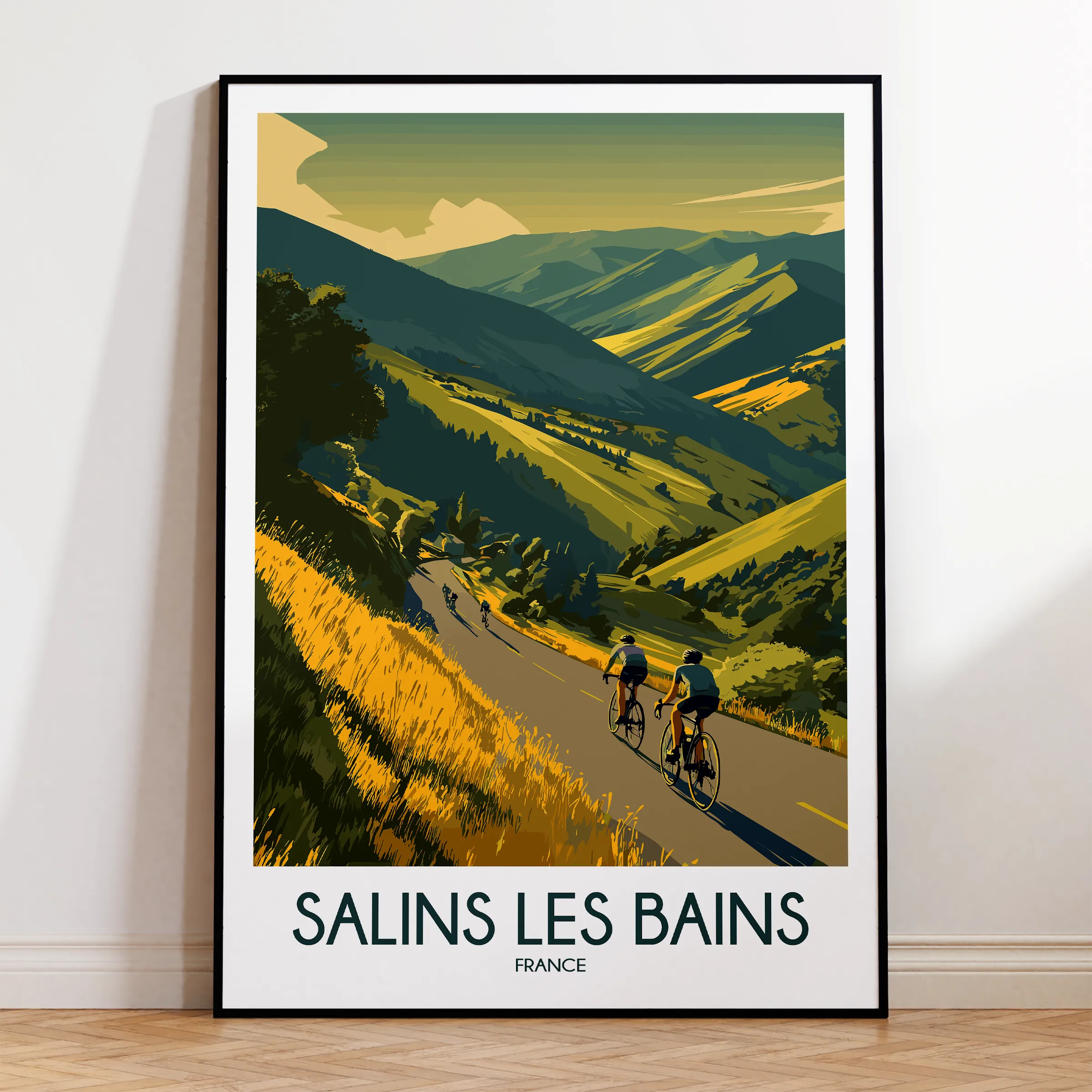 Salins Les Bains Souvenir Poster Print