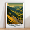 Salins Les Bains Souvenir Poster Print