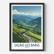 Salins Les Bains Vintage Style Print