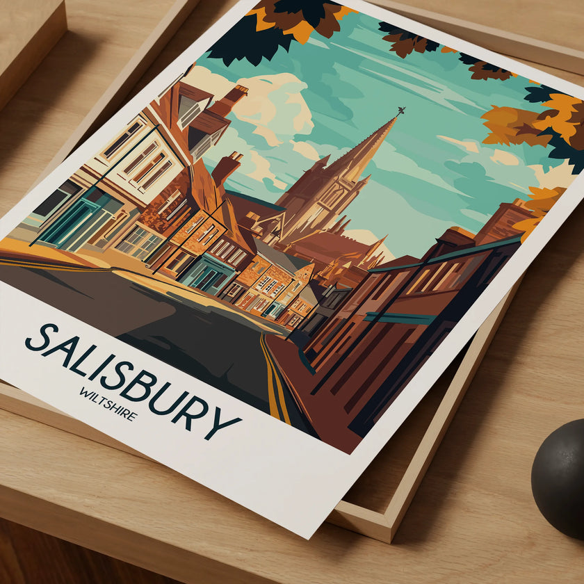 Salisbury Vintage Style Print