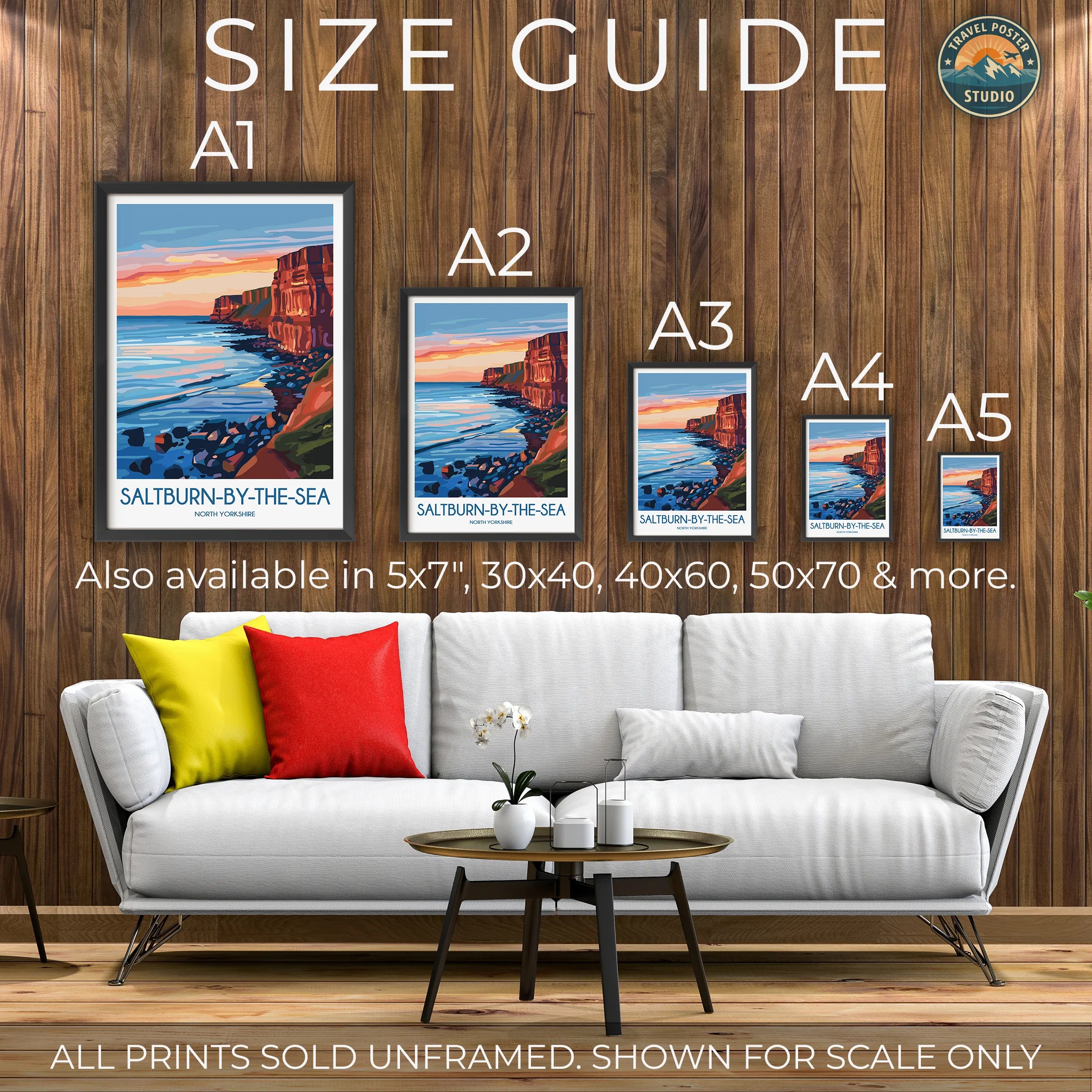 Saltburn-By-The-Sea Minimalist Wall Art