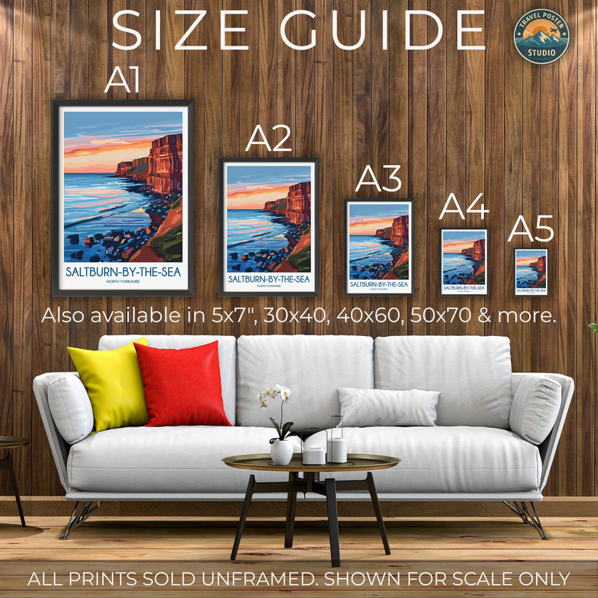 Saltburn-By-The-Sea Minimalist Wall Art