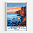 Saltburn-By-The-Sea Modern Travel Poster