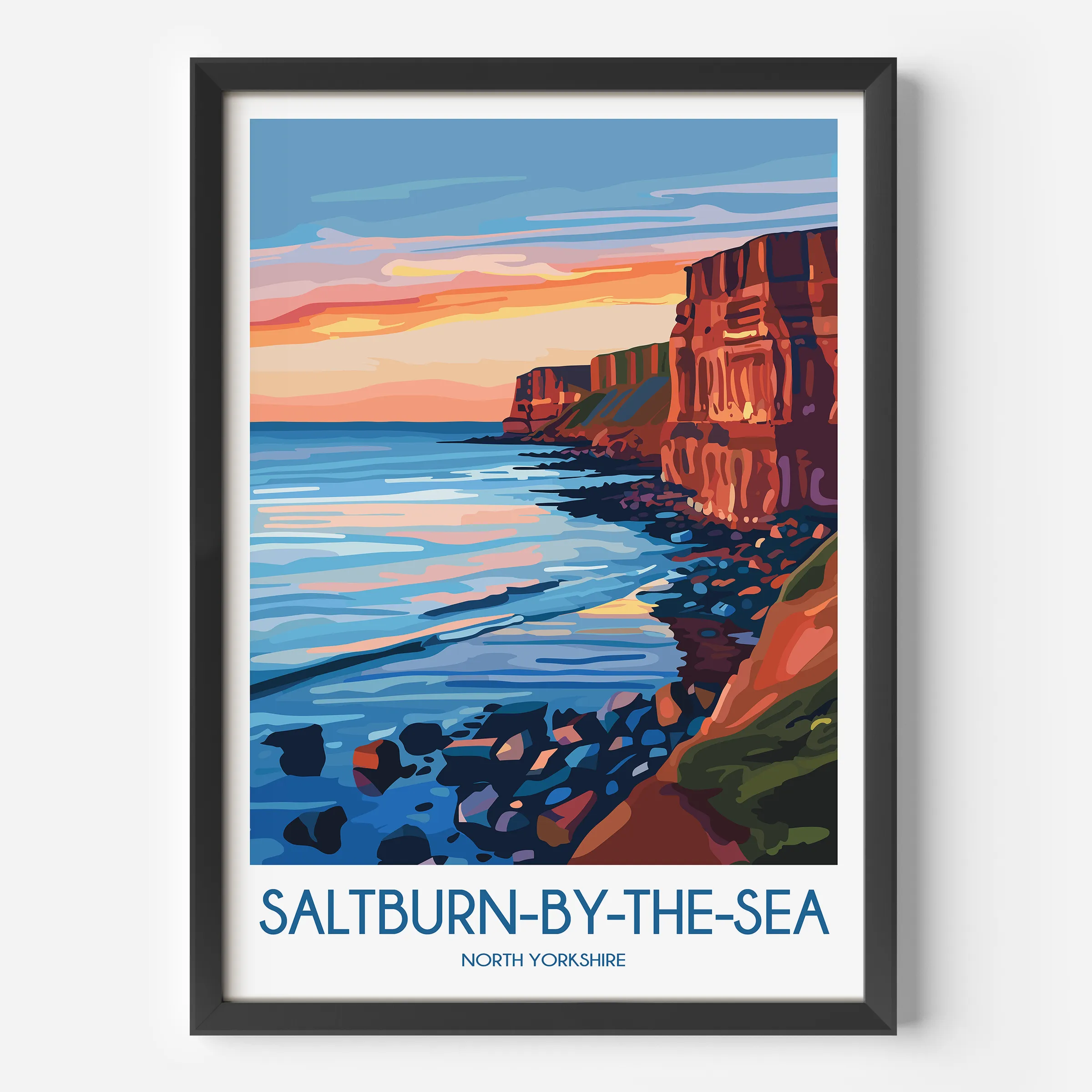 Saltburn-By-The-Sea Scenic Landscape Art