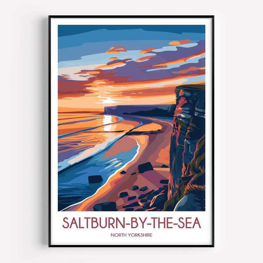 Saltburn-By-The-Sea Souvenir Poster Print