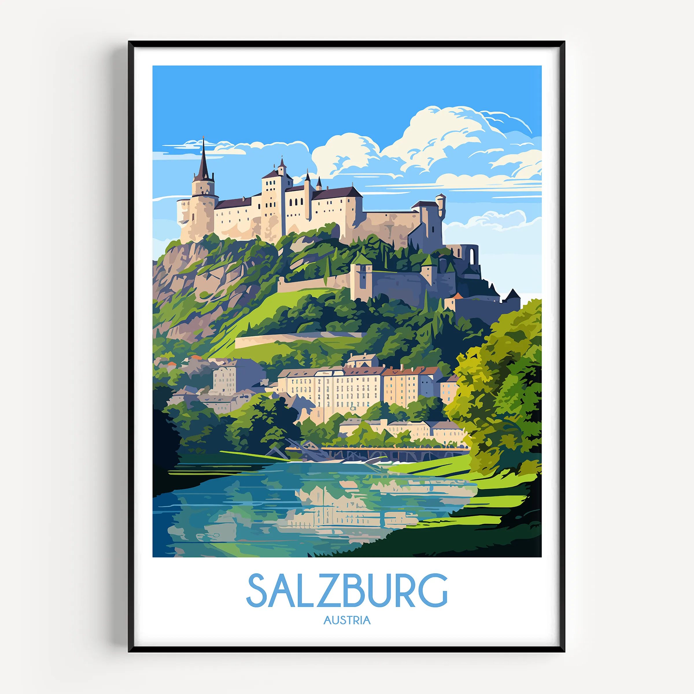 Salzburg Destination Art Gift