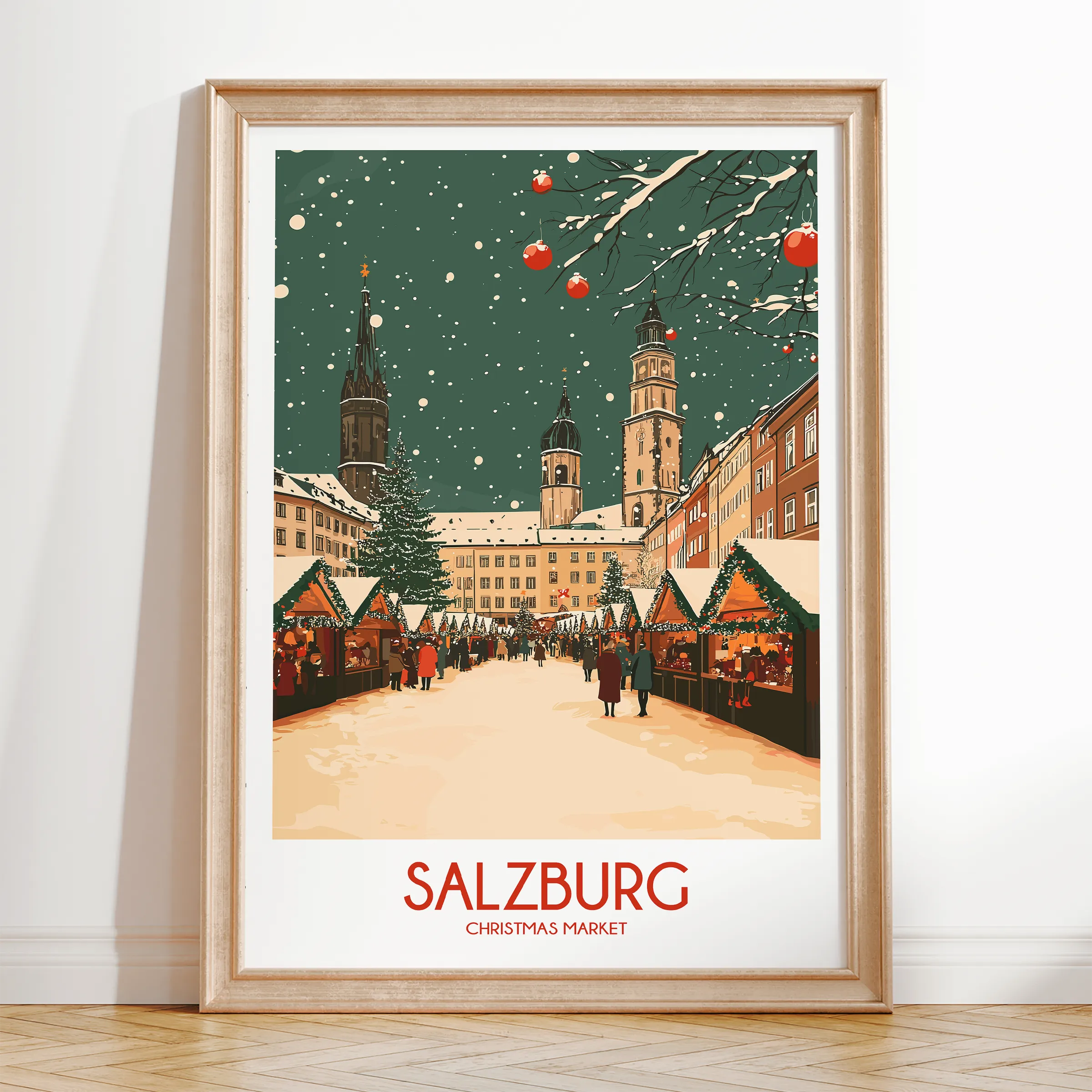 Salzburg Modern Travel Poster