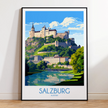Salzburg Modern Travel Poster