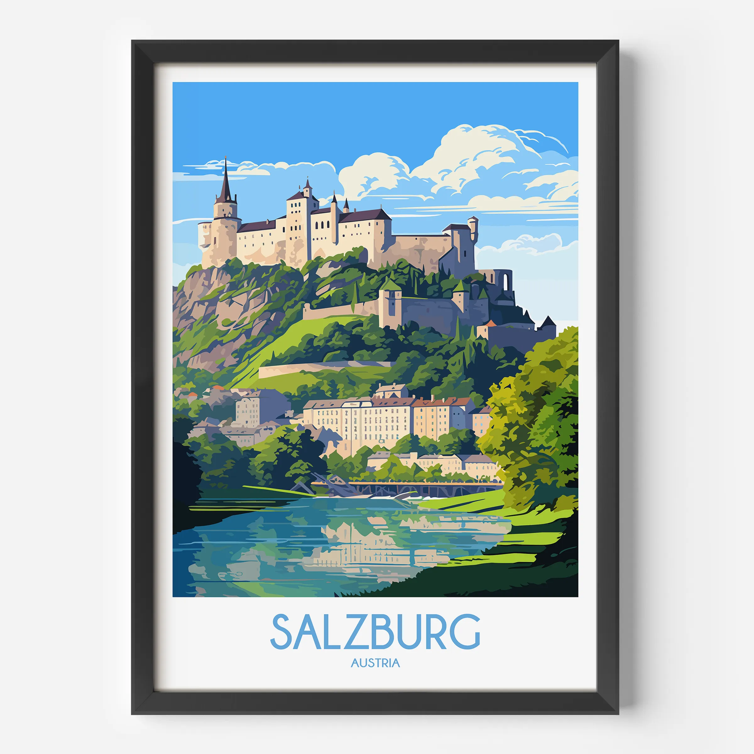 Salzburg Scenic Landscape Art