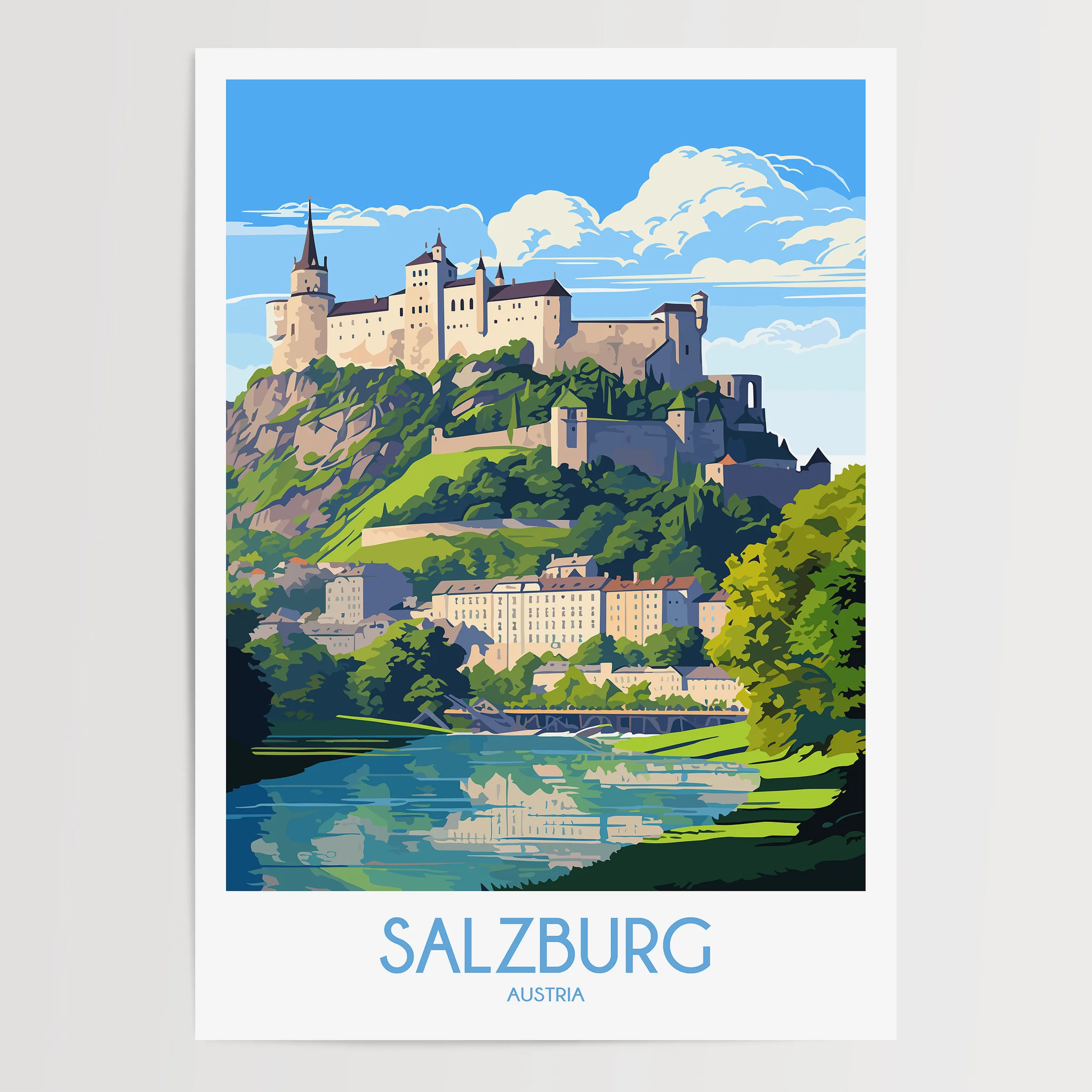 Salzburg Souvenir Poster Print