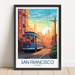 San Francisco Modern Travel Poster