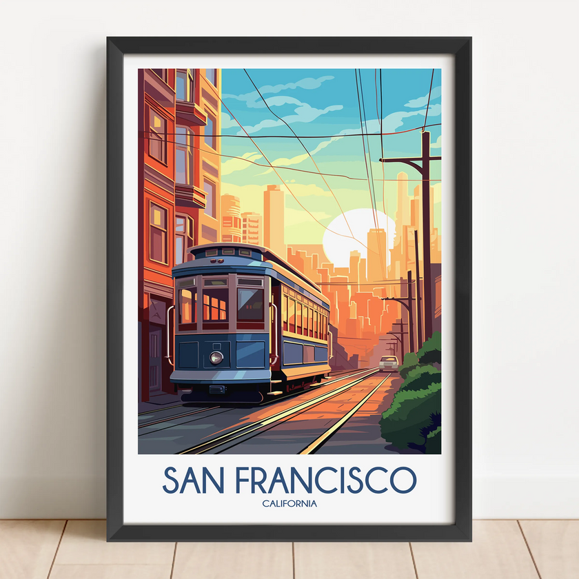 San Francisco Modern Travel Poster