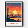 San Francisco Modern Travel Poster