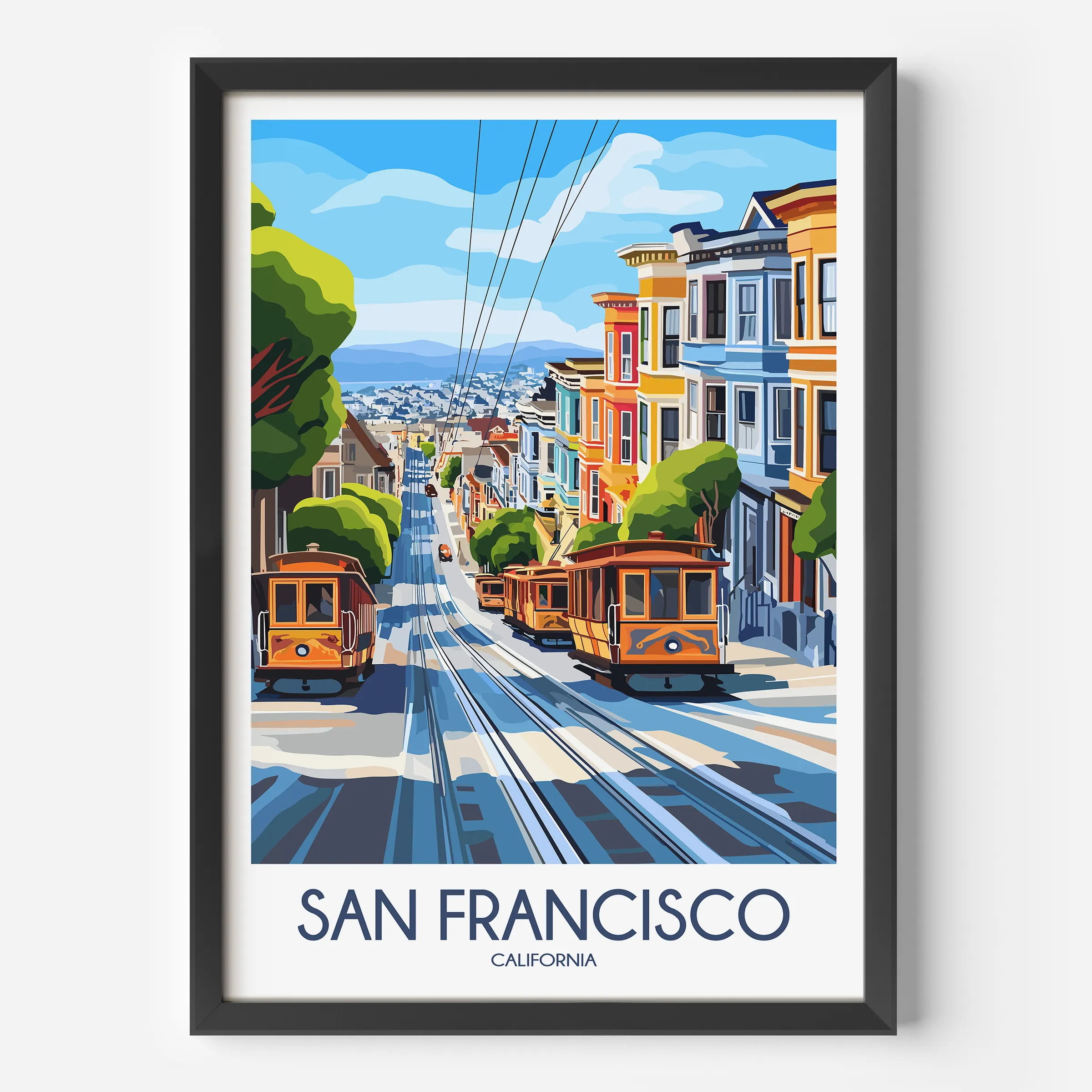 San Francisco Modern Travel Poster