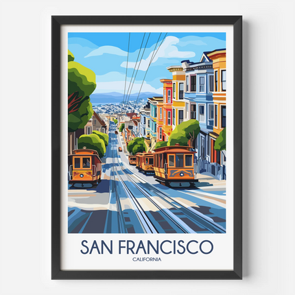 San Francisco Modern Travel Poster