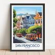 San Francisco Retro Travel Illustration